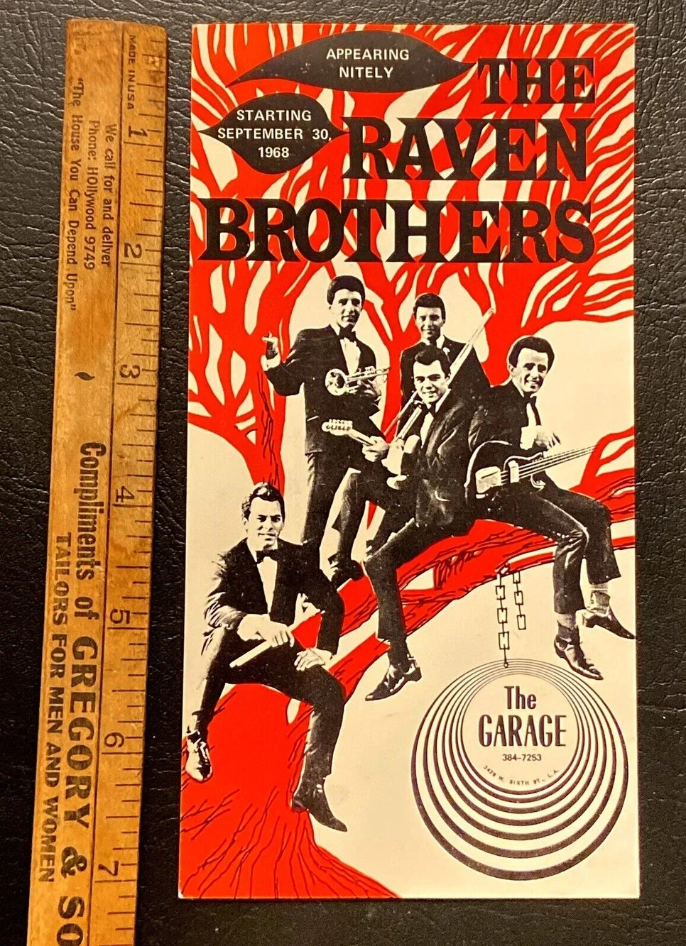 Psychedelic Vintage Hippie The Raven Brothers THE GARAGE LA Promotional HTF RARE